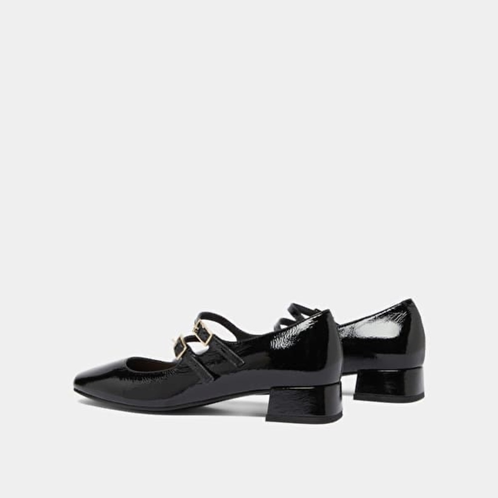 Jonak Paris MARY JANE WITH DOUBLE STRAPS
in Black Pleated Patent Leather Size 40 - Picture 6 of 14
